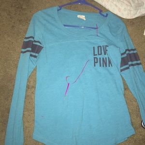 long sleeve pink shirt